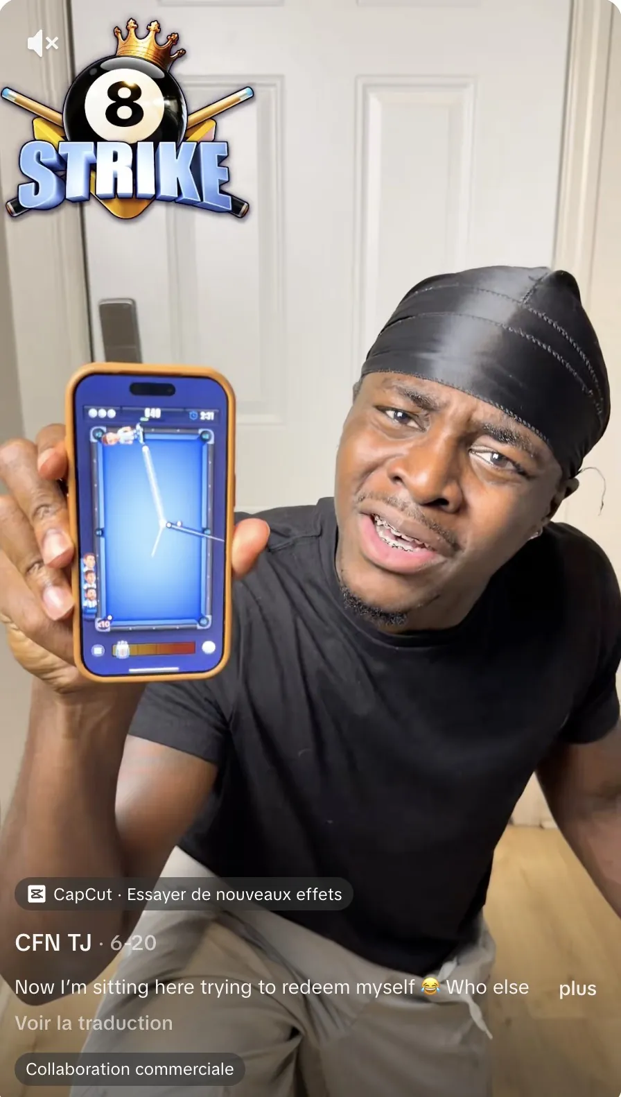 TikTok video by creator CFN TJ playing 8 Ball Strike